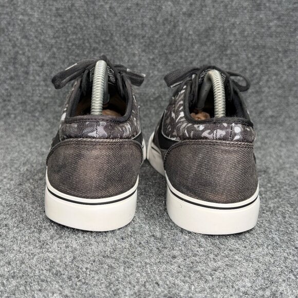 Nike Toki Camo TXT Sneakers Men's Size 10.5 Black Canvas Low Lace Skate Shoes - Picture 5 of 11